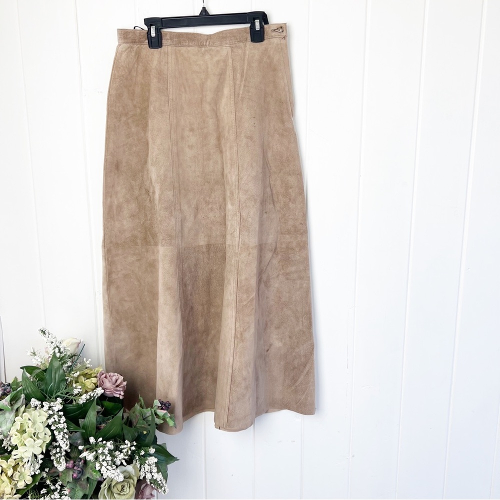 Vintage 1980’s J.G. Hook suede skirt